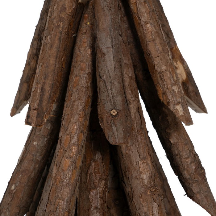 Figura Árbol Marrón Madera Paulonia 21 X 21 X 60 cm