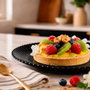 Luminarc Plato de Postre Bloom Negro 19cm