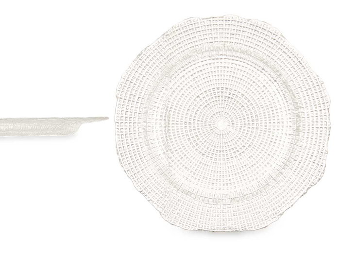 Vivalto Plato Postre 21 cm Cristal Transparente Apto Lavavajillas (Set de 24)