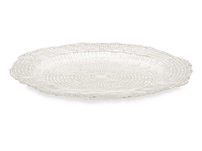 Vivalto Plato Postre 21 cm Cristal Transparente Apto Lavavajillas (Set de 24)