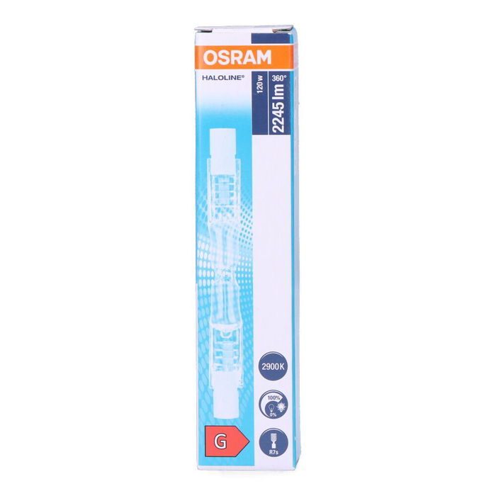 Osram Bombilla Halogena Lineal 120W 220-240V 2245lm 78mm R7s 2900K 360° 2000h