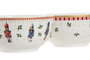 DKD Home Decor Set de 2 Cuencos de Porcelana Cascanueces Multicolor