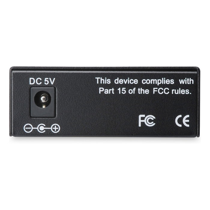 Digitus Convertidor de Medios Gigabit Bidireccional RJ45 a SC, 1000 Mbit/s, para Fibra Monomodo, 20 km, Negro