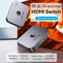 Vention AKPH0 Conmutador HDMI 2.1 Bidireccional 8K Gris