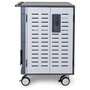 Ergotron Zip40 Carro de Gestión y Carga para 40 Tablets o 30 Notebooks, Negro/Gris, Acero, Máx. 116 kg