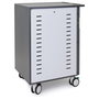 Ergotron Zip40 Carro de Gestión y Carga para 40 Tablets o 30 Notebooks, Negro/Gris, Acero, Máx. 116 kg