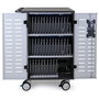 Ergotron Zip40 Carro de Gestión y Carga para 40 Tablets o 30 Notebooks, Negro/Gris, Acero, Máx. 116 kg