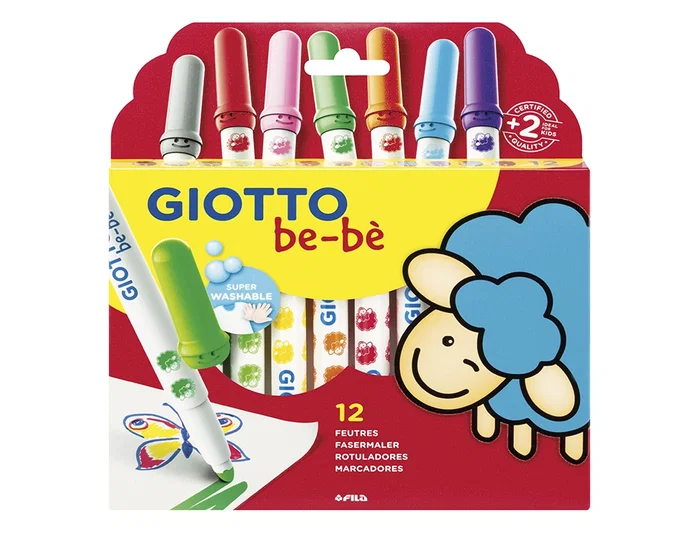 Giotto Be-Bé Rotuladores Colores Surtidos Estuche 12 Unidades Giotto Be-Bé Rotuladores Colores Surtidos Estuche 12 Unidades