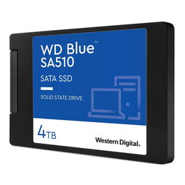 Western Digital WD Blue SA510 SSD SATA 4TB 2.5" 7mm - Unidad de Estado Sólido para PC, 560MB/s, 4TB, Incluye Software Acronis True Image