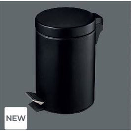 Papelera Redonda Negra 5L 20X27 Cms