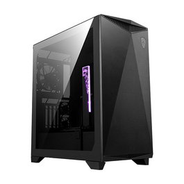 MSI MPG GUNGNIR 300P Airflow Torre Midi ATX para Gaming, Negro con Iluminación ARGB, 4 Ventiladores, Soporte para 360mm