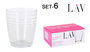 LAV Set de 6 Vasos Apollon 340cc