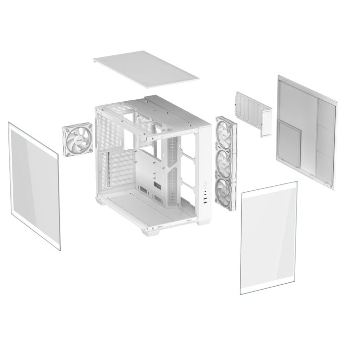 Asus A32 Plus TG ARGB White Midi Tower Blanco Asus A32 Plus TG ARGB White Midi Tower Blanco