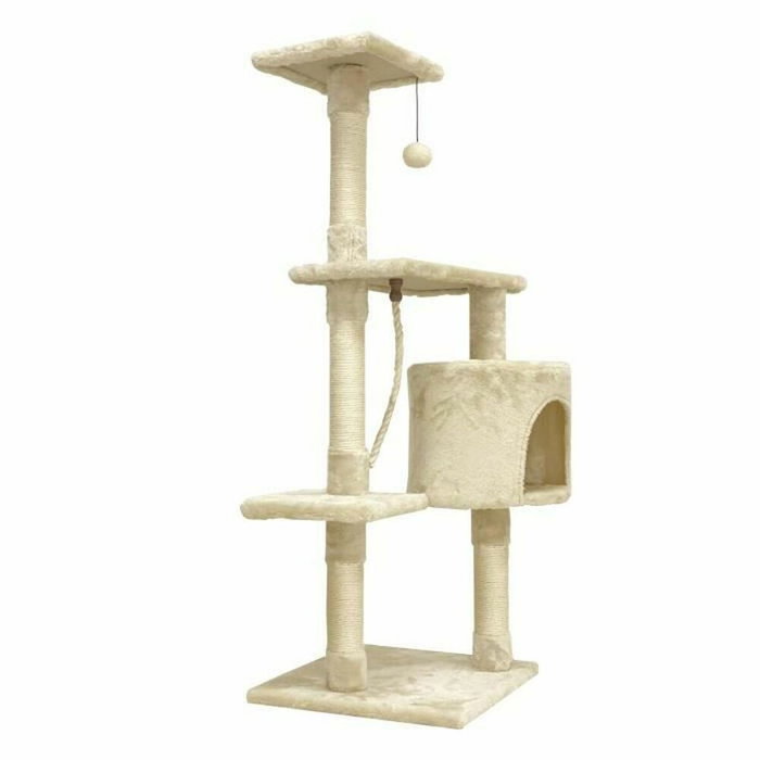 Paloma Árbol para gatos Beige con nicho y cuerda