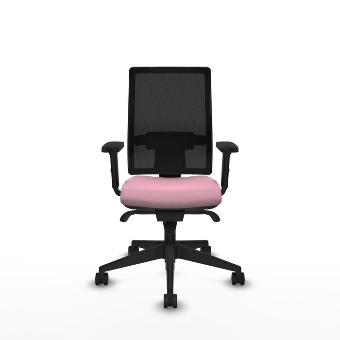PIQUERAS Y CRESPO Silla de oficina Horna Rosa y Negro con Mecanismo Sincro PIQUERAS Y CRESPO Silla de oficina Horna Rosa y Negro con Mecanismo Sincro