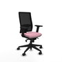 PIQUERAS Y CRESPO Silla de oficina Horna Rosa y Negro con Mecanismo Sincro