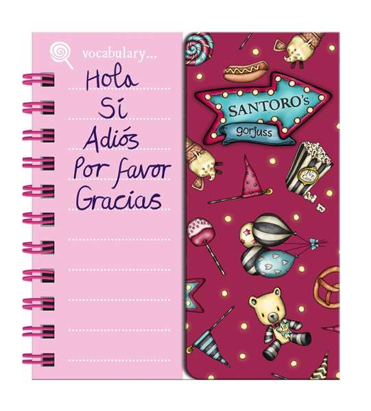 Gorjuss Display 16 Libretas Vocabulario Fairground "Carousel" 31,5x16,8x8,5cm