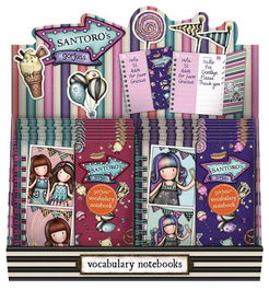 Gorjuss Display 16 Libretas Vocabulario Fairground "Carousel" 31,5x16,8x8,5cm
