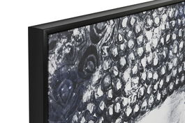 DKD Home Decor Cuadro Oriental Buda Azul Blanco Lienzo 2 Unidades 4.5 x 123 x 83 cm