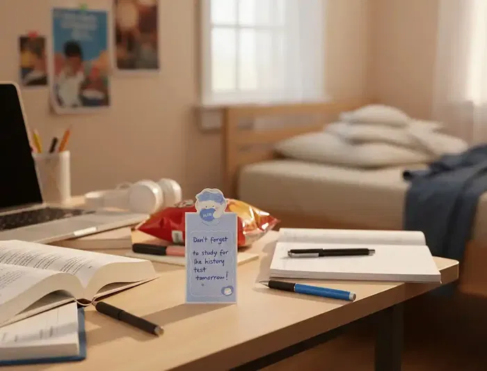 Imaginovo Bloc notas adhesivas conejito azul 20 hojas 85x164 mm