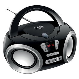 ADLER Radio CD con USB, Entrada AUX y Potencia 4.5W