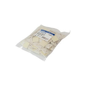 LogiLink Soportes para bridas autoadhesivos, 100 unidades, 24x24 mm, transparente