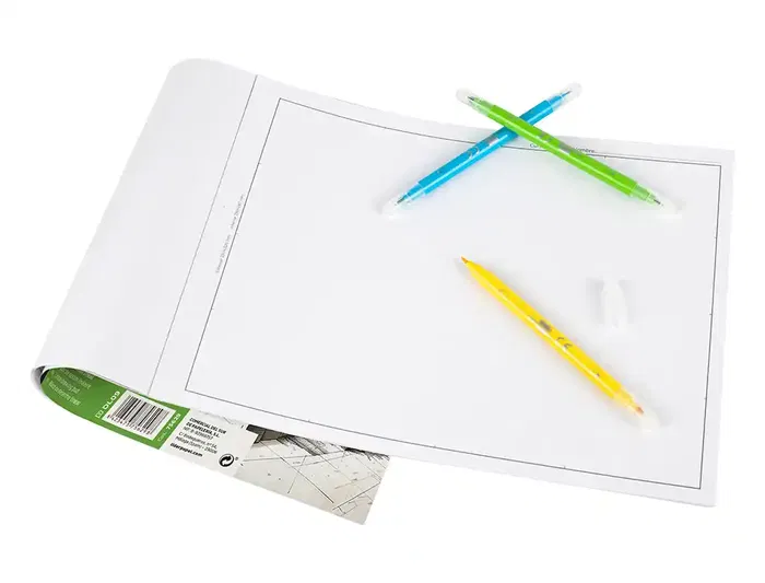 Liderpapel Bloc Dibujo Lineal Encolado 230x325mm 20 Hojas 180 gr/m2 con Recuadro