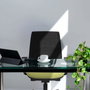 PIQUERAS Y CRESPO Alares traslack malla negra bali amarillo con base de aluminio