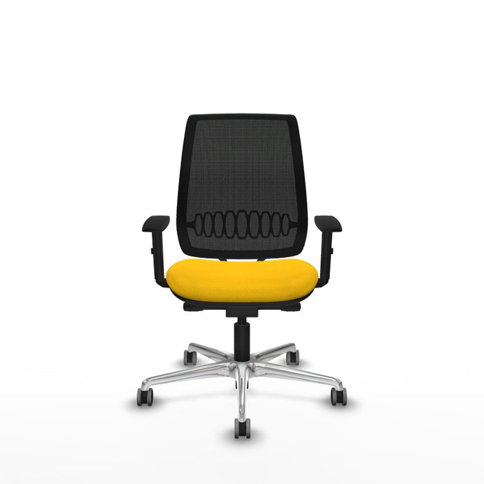 PIQUERAS Y CRESPO Alares traslack malla negra bali amarillo con base de aluminio PIQUERAS Y CRESPO Alares traslack malla negra bali amarillo con base de aluminio