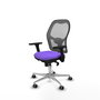 PIQUERAS Y CRESPO Silla de oficina Jorquera lila y gris
