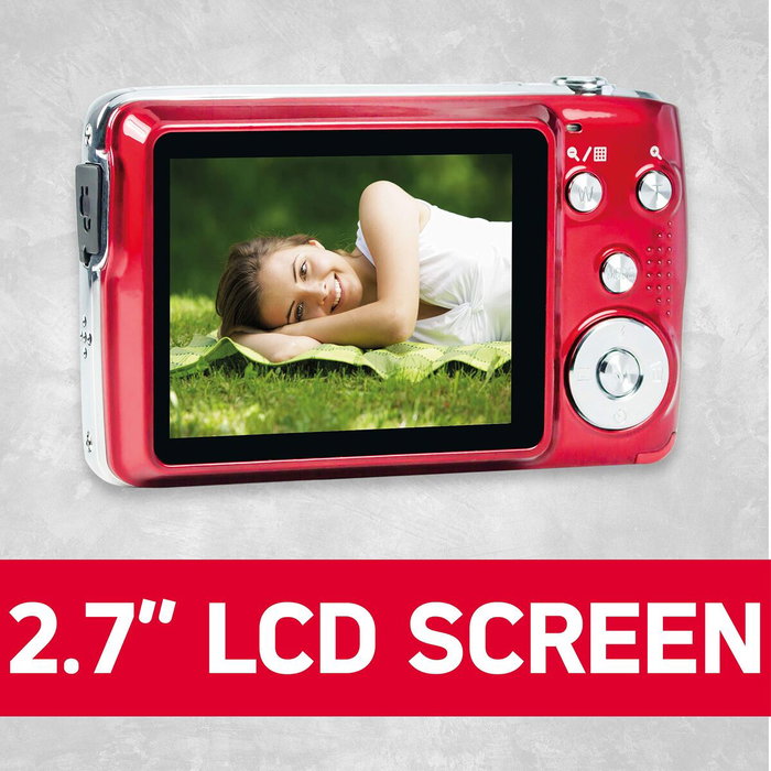 AgfaPhoto DC8200 Cámara Digital Compacta Roja, 18 MP, Zoom 8x, Full HD AgfaPhoto DC8200 Cámara Digital Compacta Roja, 18 MP, Zoom 8x, Full HD