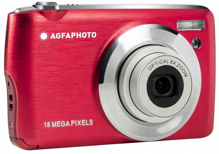 AgfaPhoto DC8200 Cámara Digital Compacta Roja, 18 MP, Zoom 8x, Full HD AgfaPhoto DC8200 Cámara Digital Compacta Roja, 18 MP, Zoom 8x, Full HD