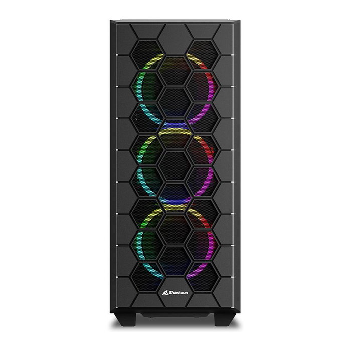 Sharkoon HEX RGB Caja Ordenador Negro Escritorio ATX Micro-ATX Mini-ITX Ventana Lateral Vidrio Templado Sharkoon HEX RGB Caja Ordenador Negro Escritorio ATX Micro-ATX Mini-ITX Ventana Lateral Vidrio Templado