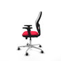 PIQUERAS Y CRESPO Silla de oficina Jorquera con mecanismo Sincro/Traslack, Rojo y Blanco
