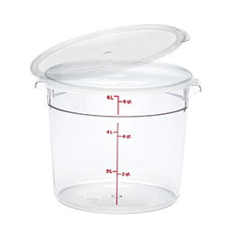 Dbmark Bote Cocina Policarbonato Redondo con Tapa 5.7 L