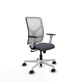 PIQUERAS Y CRESPO Silla de oficina Motilla Gris y Blanco