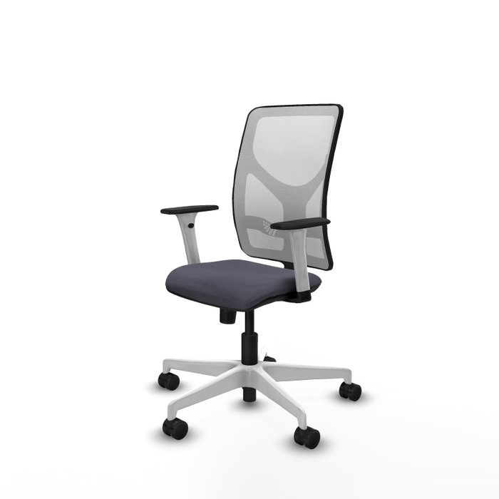 PIQUERAS Y CRESPO Silla de oficina Motilla Gris y Blanco