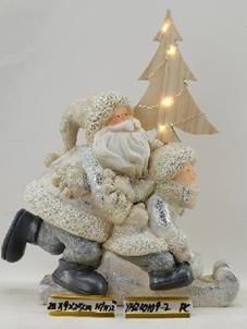 DKD Home Decor Figura Resina LED Surtido de 3 Unidades