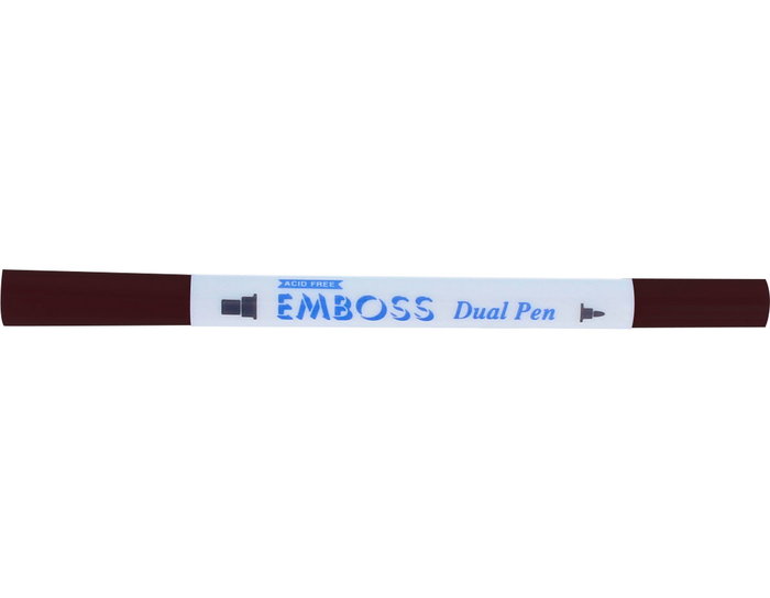 Tsukineko Rotulador Dual para Caligrafía EMBOSS Negro Real 3,7/2,6mm Tsukineko Rotulador Dual para Caligrafía EMBOSS Negro Real 3,7/2,6mm