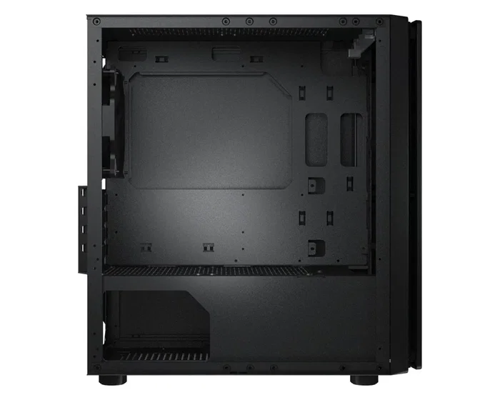COUGAR Caja Mini Torre Purity, Chasis PC Negro para Placas micro-ATX y Mini-ITX, con 4 Ranuras, 2 Bahías 2.5", 2 Bahías 3.5" y Filtro Anti-Polvo