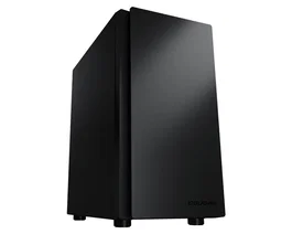 COUGAR Caja Mini Torre Purity, Chasis PC Negro para Placas micro-ATX y Mini-ITX, con 4 Ranuras, 2 Bahías 2.5", 2 Bahías 3.5" y Filtro Anti-Polvo