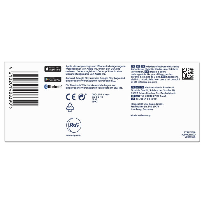 Oral-B Cepillo Dental Eléctrico iO Series 9N - iO9N Modelo 408390, Color Rosa Oral-B Cepillo Dental Eléctrico iO Series 9N - iO9N Modelo 408390, Color Rosa