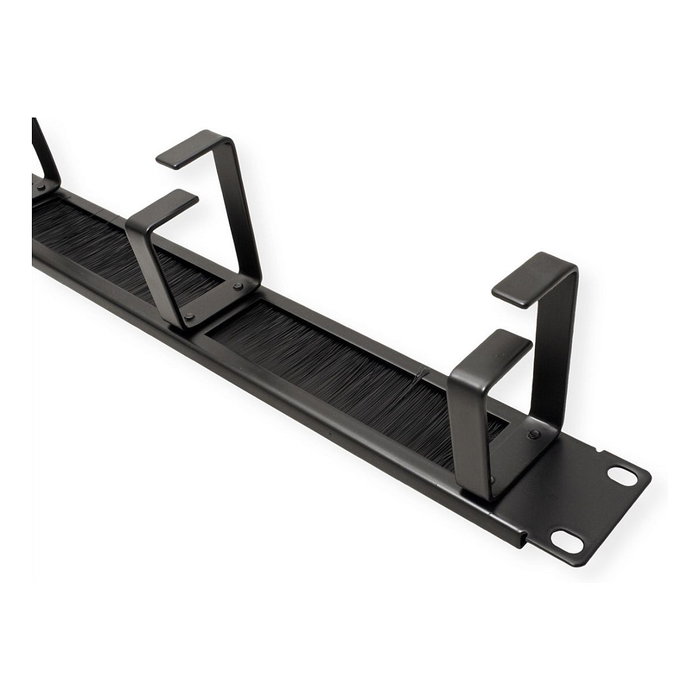 ROLINE Panel guía cables 19 pulgadas con 4 pasacables tipo G, negro ROLINE Panel guía cables 19 pulgadas con 4 pasacables tipo G, negro