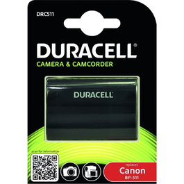 Duracell Batería de iones de litio 1600mAh para Canon BP-511/BP-512