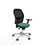 PIQUERAS Y CRESPO Silla de oficina Jorquera con mecanismo Sincro, Verde esmeralda y Negro
