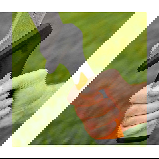 Fiskars Machete Solid Acero Inoxidable Longitud Hoja 38 cm 700 mm Peso 990 g Mango Ergonómico Naranja para Jardinería y Aventura