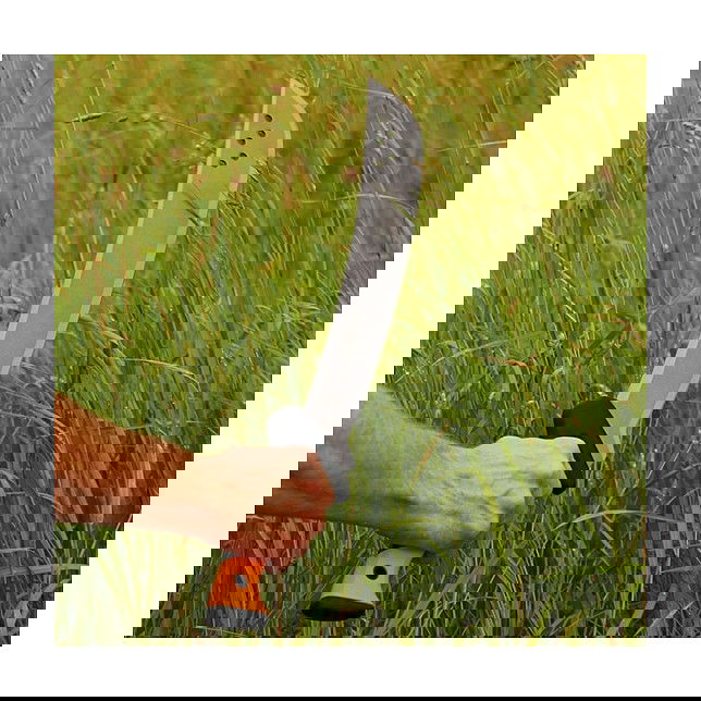 Fiskars Machete Solid Acero Inoxidable Longitud Hoja 38 cm 700 mm Peso 990 g Mango Ergonómico Naranja para Jardinería y Aventura