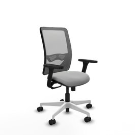 PIQUERAS Y CRESPO Silla de oficina Zulema con mecanismo Sincro, Gris