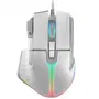 Mars Gaming MMXTW Ratón Gaming 12800 DPI, 9 Botones Huano, Iluminación RGB, Cable Feather Paracord, Ergonómico Blanco