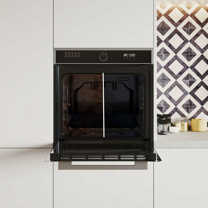 Cecotec Horno integrable Bolero Hexa AF316000 Edge A 81L 3400W AirFryer Vapor Clase A Negro